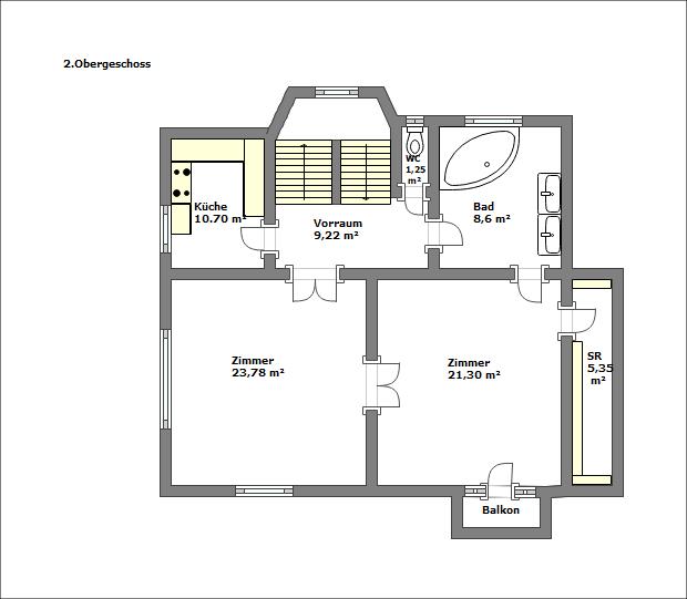 Grundrissplan 2.OG