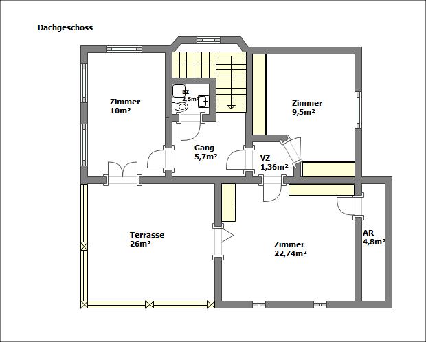 Grundrissplan DG